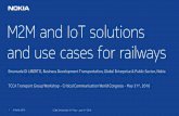 M2M and IoT solutions and use cases for railwayss3.amazonaws.com/JuJaMa.UserContent/8da551af-ea89-4f41-93a4-ca60f826... · 1 CCWC Amsterdam 31© Nokia 2016 M2M and IoT solutions and