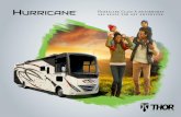 Hurricane Class A motorhomes are ready for any adventure. · exterior 32” tv king bed 72” x 76” shower 30” x 36 ” wardrobe 68” sofa bed micro 68” dream dinette 50”
