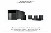 Acoustimass 6 series V Acoustimass 10 series V · Acoustimass 6 series V or Acoustimass 10 series V home theater speaker system. The Acoustimass 6 features five small cube speakers,