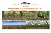 2016 Annual Environmental Management Report · .1 chan mine con employee actions r complian 6.1 repo 6.2 com ctivities d explorat land prep.1 tops construc mining ... mineral p waste