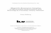 Magnetic Resonance Imaging of Myocardial Deformation and ...liu.diva-portal.org/smash/get/diva2:1157306/FULLTEXT01.pdf · Magnetic Resonance Imaging of Myocardial Deformation and
