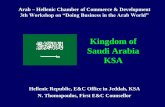 Kingdom of Saudi Arabia KSA - arabhellenicchamber.gr · Arab –Hellenic Chamber of Commerce & Development 3th Workshop on “Doing Business in the Arab World” Name Kingdom of Saudi