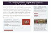 The Twenty-Seven Nakshatra Temples India Trip 2019 | Tamil ... · Meenakshi Temple for Mula, Workshop with Prof Jaya Sekhar, Madurai 8:00 AM - Meenakshi temple for Mula Nakshatra.