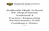 Dalkeith High School PE Department National 4 Factors ... · Think about things that they are doing well or badly during the performance. • Are they being affected by the crowd?