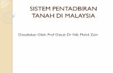SISTEM PENTADBIRAN TANAH DI MALAYSIAtanah.perak.gov.my/ptgperak/contents/pfoi2017/slide-lab-1/SISTEM... · 2.KUASA-KUASA NEGERI MENGENAI TANAH (JADUAL KE 9, SENARAI II SENARAI NEGERI)