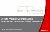 Airline Market Segmentation - agifors.org - 2017... · Airline Market Segmentation Himadri Mukherjee, Lakshmi Manasa Kasivajjula, Vineeth Patapati May 2017 • Sabre Airline Solutions