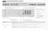 ND 510, ND 550 - content.heidenhain.decontent.heidenhain.de/doku/oma_nd_pt/pdf_files/ND500/ND550/en/28161521.pdf · The ND 510 and ND 550 digital readouts can be used with HEIDENHAIN