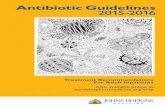 Antibiotic Guidelines 2015-2016 - MEDBOX · Treatment Recommendations For Adult Inpatients Also available online at insidehopkinsmedicine.0rg/amp Antibiotic Guidelines 2015-2016
