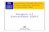 Region 11 December 2007 - secure.in.gov fileRegion 11. DCS Practice Indicator Report Trended Repeat Maltreatment County Children With Substantiated Allegations During Rolling Quarter