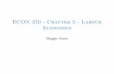 ECON 370 - Chapter 5 - Labour Economics · ECON 370 - Chapter 5 - Labour Economics Maggie Jones. Demand for Labour in Competitive Labour Markets. Demand for Labour in Competitive