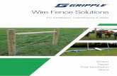 Wire Fence Solutions - Gripple Orchards & Fencing... · Fencing Solutions As market leader in the joining and tensioning of wire, Gripple is renowned for providing innovative, cost-effective