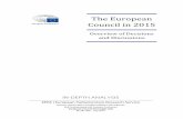 The European Council in 2015 - European Parliament2016... · The European Council in 2015 PE 581.406 5 I. Background The European Council, comprising Heads of State or Government
