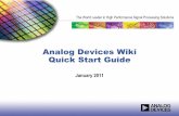 Analog Devices Wiki Training · The World Leader in High Performance Signal Processing Solutions Analog Devices Wiki Quick Start Guide January 2011