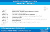 Virtual Event Management Tutorial TABLE OF CONTENTS · Virtual Event Management Tutorial TABLE OF CONTENTS Questions: 770-980-0088 or events@careereco.com Helping you prepare for