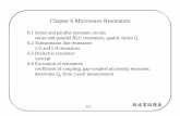 Chapter 6 Microwave Resonators - cc.ee.ntu.edu.twcc.ee.ntu.edu.tw/~thc/course_mckt/note/note5.pdf · 6-1 微波電路講義 Chapter 6 Microwave Resonators 6.1 Series and parallel