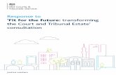 ‘Fit for the future: transforming the Court and Tribunal ... · Response to ‘Fit for the future: transforming the Court and Tribunal Estate’ consultation Response to consultation