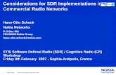 Considerations for SDR Implementations in Commercial Radio ... · 1 © 2005 Nokia SDR ETSI Nokia.ppt / 08.02.2007 / HOS Considerations for SDR Implementations in Commercial Radio