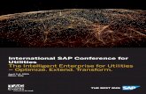 International SAP Conference for Utilities The Intelligent ... · • How SAP software is enabling utilities to bring intelligence to their processes • Examples on intelligent processes
