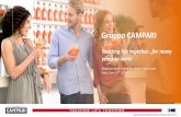 Gruppo CAMPARI - camparigroup.com · Deutsche Bank Global Consumer Conference 2017, Paris 8 Aperol: the product Unique bitter-sweetness • Aperol was invented in 1919 in Padova,