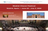 Madrid Choral Festival - perform-international.com€¦ · His compositions and arrangements are published by Hal Leonard Sacred Music Series, G. Schirmer Andrea Ramsey Choral Series