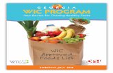 GEORGIA WIC PROGRAM APPROVED FOODS LIST. Georgia WIC Program Effective July 2018 Page 2. Fruits & Vegetables. Any variety (including low-sodium) without added fats, or oils