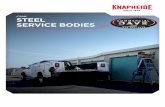 STEEL SERVICE BODIES - d3ciwvs59ifrt8.cloudfront.net · SERVICE BODIES. With a rugged steel construction and external storage for your . tools and equipment, the Service Body is a