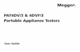 PAT4DV/3 & 4DVF/3 Portable Appliance Testers PAT4DV-3.pdf · Contrast Adjustment PAT4 has been designed so that contrast adjustment will not normally be required unless working at