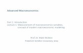 AdvancedMacroeconomics - makro.uni-jena.de · Economics is “micro”: “macro” just studies issues at aggregated (country) level Modern macroeconomics uses microfounded, dynamic,