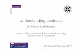 Understanding contrasts - University of Edinburgh · Understanding contrasts Dr. Martyn McFarquhar Division of Neuroscience & Experimental Psychology The University of Manchester