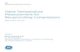Valve Temperature Measurement for Reciprocating Compressors · For a suction valve, when the pressure inside the cylinder falls below the suction manifold pressure, the valve opens