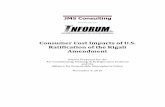 Consumer Cost Impacts of U.S. Ratification of the Kigali ... · Consumer Cost Impacts of U.S. Ratification of the Kigali Amendment 1 Executive Summary Industries producing and using