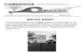 C Breeze April 2017 CAMBRIDGE AT HERITAGE RIDGE SOUTH · C-Breeze April 2017. OFFICIAL PUBLICATION OF HERITAGE RIDGE SOUTH PROPERTY OWNERS ASSOCIATION . APRIL 2017 . CAMBRIDGE. AT