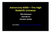 Astronomy 6000 –The High Redshift Universelunar.colorado.edu/~jaburns/astr6000/files/First Class - Overview.pdf · Energy levels of hydrogen First Accreting Black Holes X-RAYS First