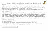 Grade 2 Mid to End of Year Math Assessment Number Sense · Grade 2 Mid to End of Year Math Assessment – Number Sense WHAT IS IT? The primary mid to end of year math assessment can