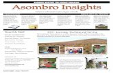 ASOMBRO INSTITUTE FOR SCIENCE EDUCATION Asombro … · ASOMBRO INSTITUTE FOR SCIENCE EDUCATION Asombro Insights January - March 2011 3 Education Programs In 2010, YOUR donations helped