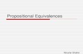 Propositional Equivalences - eecs.yorku.ca · p∨q Find the negation of proposition (using De Morgan law) ¬ (p∨q) ≡ ¬p∧¬q Translate the negation of the proposition to English