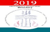 PROVIDENCE PRESBYTERY Directory · OUR POLICY ON THE USE OF THE PRESBYTERY DIRECTORY We are happy to be able to produce and provide you a copy of the directory for Providence Presbytery.