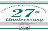 Anniversary - mcleodcenter.com · Anniversary . 1 27th Annual Professional Training Series McLeod Addictive Disease Center’s 2019 Professional Training Series Drug Screening Services/Lab