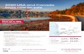 2020 USA and Canada tours now on sale - cosmos.co.uk · Jasper National Park Cruise Maligne Lake. Columbia Icefield Ice Explorer ride on the Columbia Icefield. Banff National Park