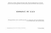 DINAC R 113 - dinac.gov.py · Análisis de datos de vuelo.- Proceso para analizar los datos de vuelo registrados a fin de mejorar la seguridad de las operaciones de vuelo. Asesor.-