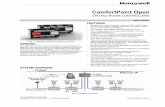 ComfortPoint Open - Honeywell · ComfortPoint Open CPO-Rxx ROOM CONTROLLERS DATA SHEET Fig. 1. CPO-Rxx (without optional covers) GENERAL The CPO-Rxx family of room controllers provide