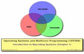 Operating Systems and Multicore Programming (1DT089) fileIntroduction to Operating Systems (Chapter 1) ... Unit. A quick recap of computer architecture. Compiler Spreadsheet Text Editor
