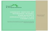 [Insert House of Worship Name] Emergency operations plan ...€¦  · Web viewinsert applicable emergency procedures -normal operations, operations during impending severe weather,