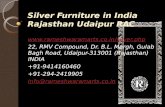 Silver Furniture in India Rajasthan Udaipur RAC