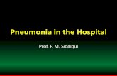 Pneumonia in the Hospital - bsmedicine.orgbsmedicine.org/congress/2017/Prof._F._M._Siddiqui.pdf · •Hospital-acquired (or nosocomial) pneumonia (HAP), •Ventilator-associated pneumonia
