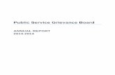 Public Service Grievance Board - Ontario doc english/Annual Report PSGB 2013... · collective agreement and their government employers. The Public Service Grievance Board is an independent