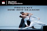 PRESS KIT 2018-2019 SEASON - ballethispanico.org Press Kit 2018 .pdf · and Premio de Las Artes Escénicas de la Comunidad Valenciana (2005). Sansano has been commissioned to create