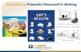 Welcome to Powerful Resume/CV Writing · Resume vs. CV: What’s the difference? Primarily, the length, what is included and what each is used for. Often times the words are used