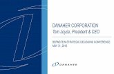 DANAHER CORPORATION Tom Joyce, President & CEOfilecache.investorroom.com/mr5ir_danaher/510/2018 Danaher at Bernstein... · HGM 30% Revenue By Mix By Geography Consumables 65% Equipment