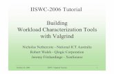 IISWC-2006 Tutorial Building Workload Characterization ...weidendo/vt18/iiswc2006.pdfOctober 25, 2006 IISWC Valgrind Tutorial 1 IISWC-2006 Tutorial Building Workload Characterization